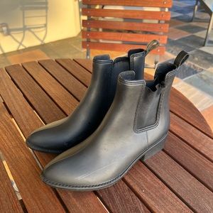 Jeffrey Campbell Black Rain Boots